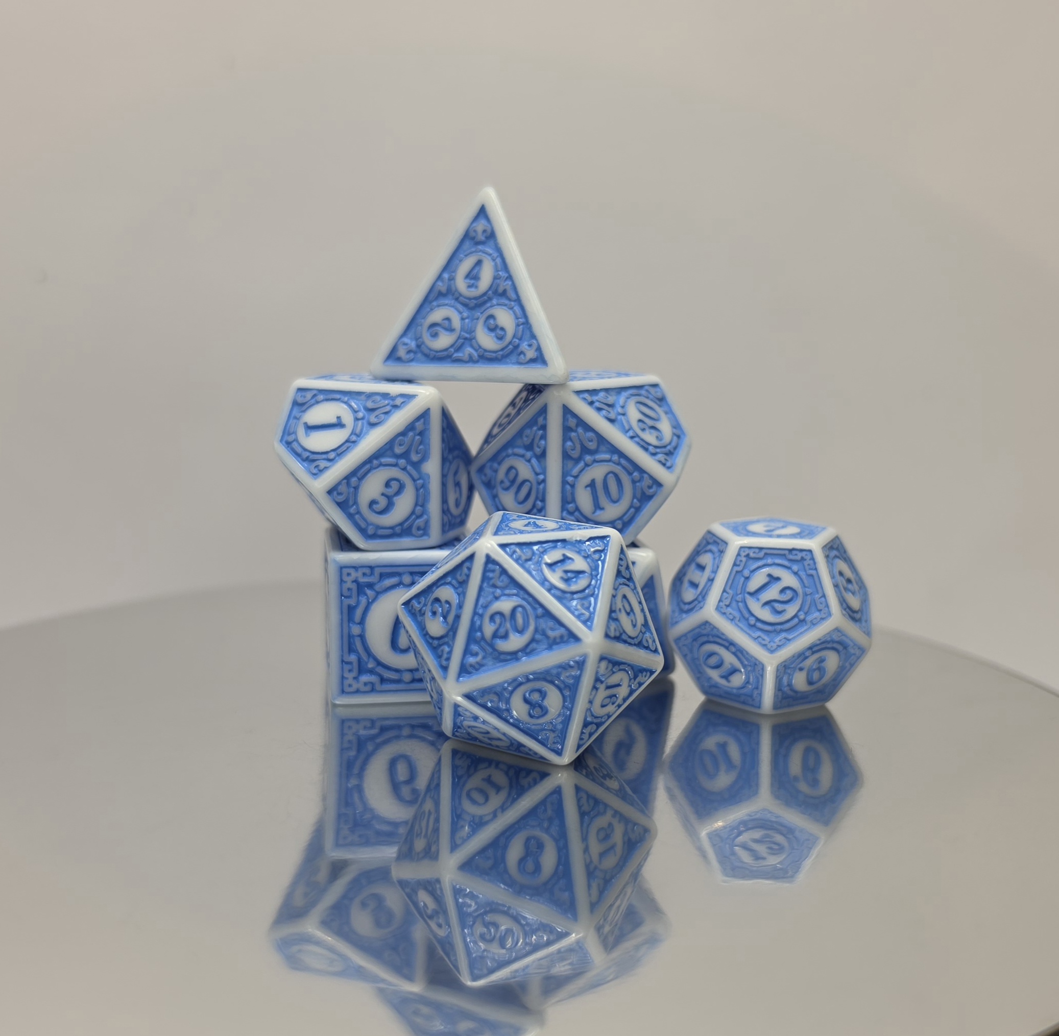 Etched Polyhedral Dice Set - Image 5