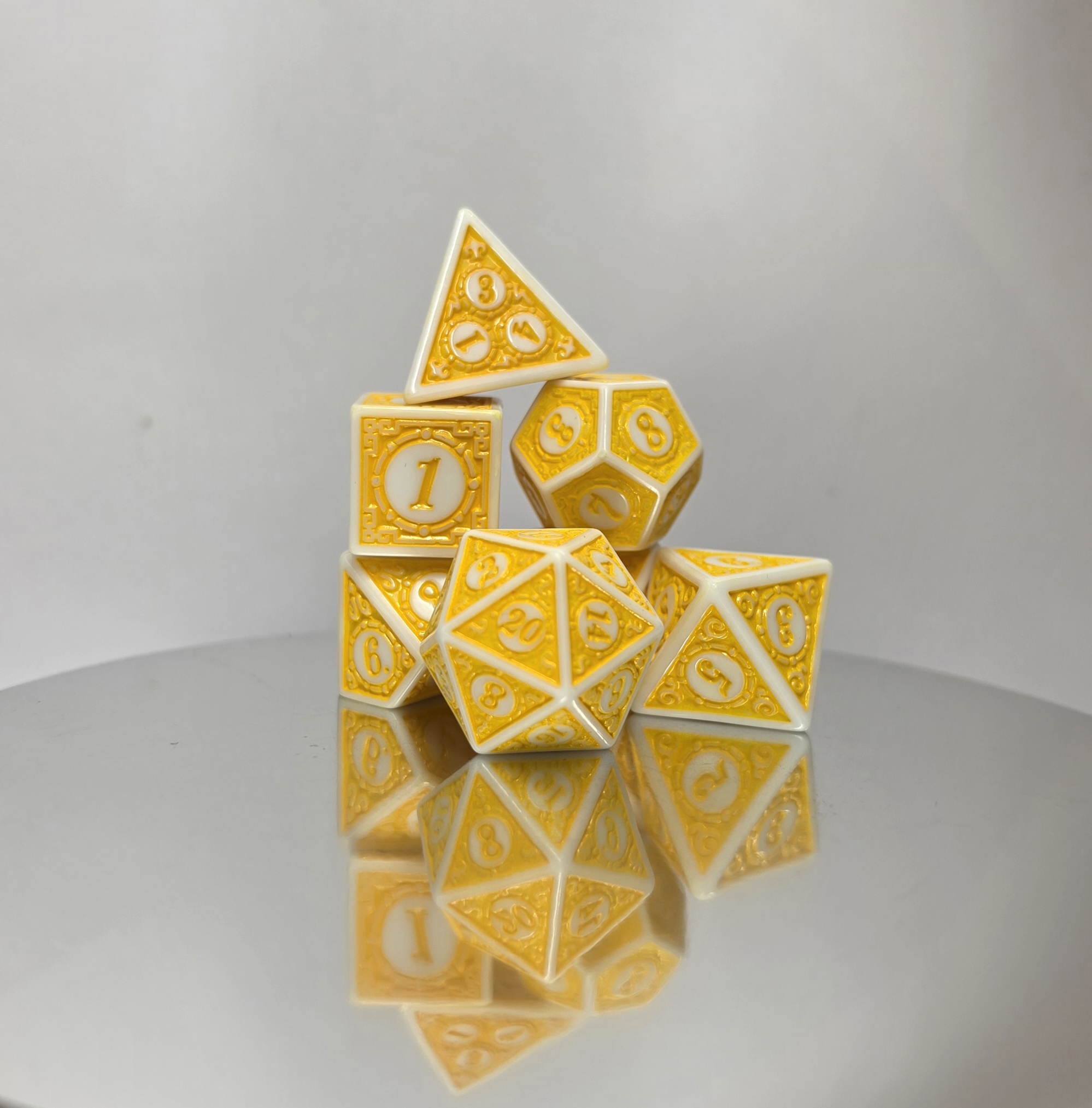 Etched Polyhedral Dice Set - Image 3