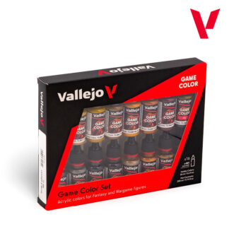 Vallejo Game Colour Set - Leather And Metal (16 bottles)